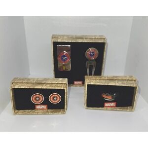 JewelM Spider-Man Ring, Captain America Cuff Links,‎ Money Clip, Golf Divot Tool